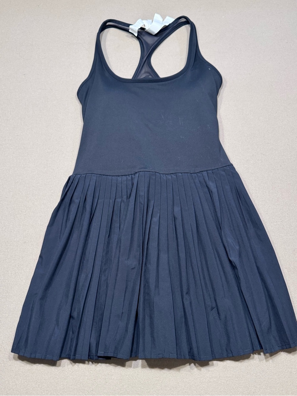 Fabletics Black Hot Shot Pleated Dress Classic Mini - Picture 3 of 8